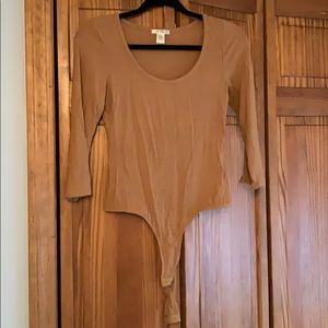 Yellow rubbed body suit